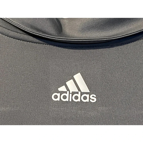 Adidas Climacool Performance Colorblock Sport Shirt Gray/White Men's Large - Picture 3 of 4